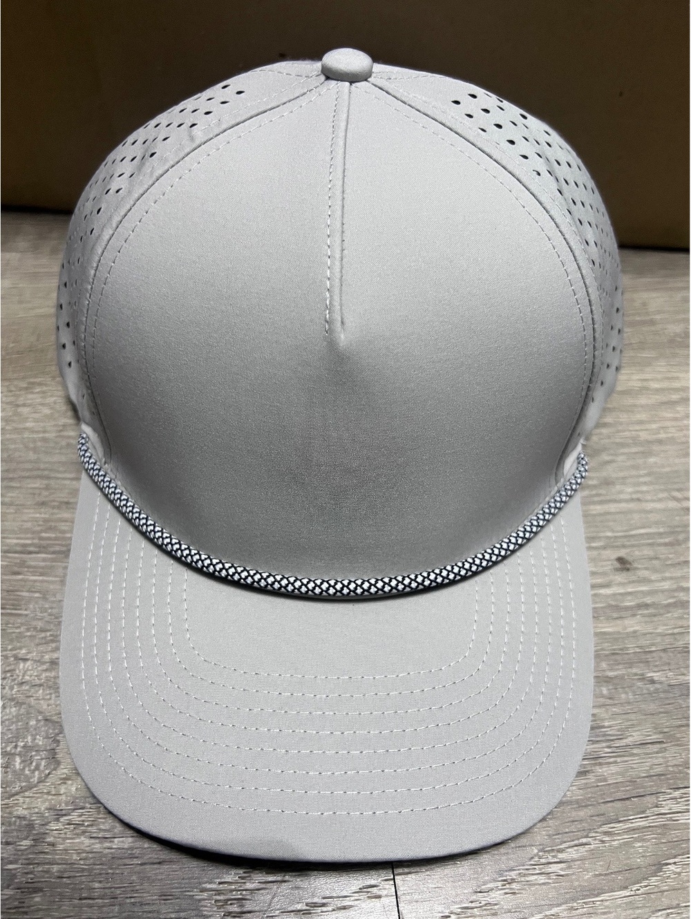 Billest Gilbert-Rope Light Gray Perforated Baseball Cap